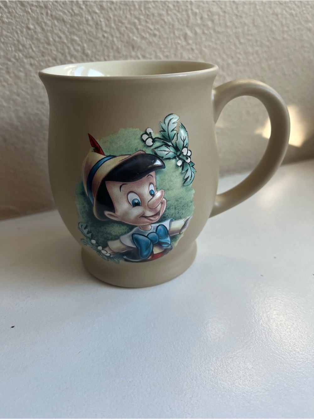Disney 3D embossed Pinocchio Ceramic  Mug 16oz